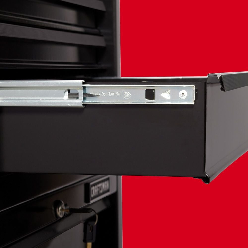 CRAFTSMAN 112521 26 Wide 5-Drawer Standard-Duty Top Chest - Black
