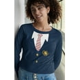 thumbnail image 2 of Old Glory Mens Halloween American School Girl Costume Long Sleeve T Shirt, 2 of 5