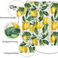 thumbnail image 2 of Lemon Kitchen Curtains 2 Panels Spring Country Farmhouse Rustic Nature Fruit Leaves Short Cafe Tier Curtains for Living Dining Room Decor Rod Pocket Window Drapes Treatment Decor 26x36 Inch, 2 of 6