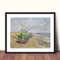 thumbnail image 2 of Boats at Saintes Maire by Vincent VAn Gogh beach Boats Ships, 2 of 6
