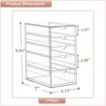 thumbnail image 4 of Sorbus Acrylic Cosmetic Makeup Organizer 10 Drawers Clear Stackable Storage Bins For Jewelry And Office Supplies Organizer- 2Pc, 4 of 7