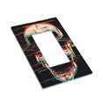 thumbnail image 3 of Kll Glitch Screaming Skull Wall Plate,Gloss Finish,Standard Size 1 - 5" X 3", Polycarbonate Thermoplastic,Electric Receptacle Plug Covers, 3 of 8