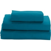 Angle View: Mainstays 200 Threadcount Sheet Set, Hawaiian Blue
