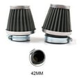 thumbnail image 2 of Yesfashion Motorcycle Air Filter Mushroom Head Filters Universal 35mm 44mm 50mm 54mm 60mm Motorcycle Air Intake Filter Cleaner Black, 2 of 8