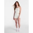thumbnail image 2 of No Boundaries Ruffle Tank Top and Shorts Sleep Set, 2-Piece, Women's XS-XXL, 2 of 5