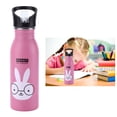 thumbnail image 1 of Stainless Steel Water Bottle, Cute Cartoon Animal Pattern Water Cup For Kids, Spill Proof Water Pot With Straw Lid, Durable Cup For Sports Or Travel, Water Pot With, 1 of 8