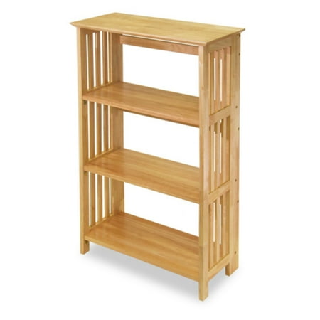 Folding Mission Bookstand / Shelf, Honey Pine