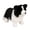 Standing-11.4in, variant on Lifelike Border Collie Plush Stuffed Animals - Realistic Black and White Sheepdog Plushies Pet Companion Gift