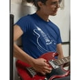 thumbnail image 3 of Tstars Men's Guitar T-Shirt - Unique Musician Gift - Ideal for Father's Day & Birthdays - 4XL, Blue, 3 of 6
