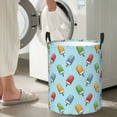 thumbnail image 6 of KLL Modern Ice Cream Waterproof Foldable Laundry Hamper Bucket with Handles for Storage Bin,Kids Room,Home Organizer (Medium ), 6 of 7