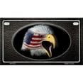 thumbnail image 1 of Smart Blonde MP-015 American Flag Eagle Metal Novelty Motorcycle License Plate, 1 of 1
