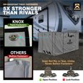 thumbnail image 3 of KNOX RV Skirt, All-Weather Protection 5th Wheel Skirt With Twist Fasteners, Anti-Tear RV Skirting With Reflective Strips, Zippered Panels, Anti-UV Winter Storage RV 5th Wheel Accessories, 5.5x19.6-Ft, 3 of 7