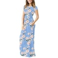 thumbnail image 3 of HAOMEILI Women Short/Long Sleeve Loose Plain Maxi Dresses Casual Long Dresses with Pockets, 3 of 7