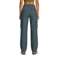 thumbnail image 4 of KDDYLITQ Womens Cargo Pants Waterproof Straight Leg Casual Hiking Pants Stretch Quick Dry Workout Lightweight Lounge 2026 Trousers with Multi Pockets Navy S, 4 of 6