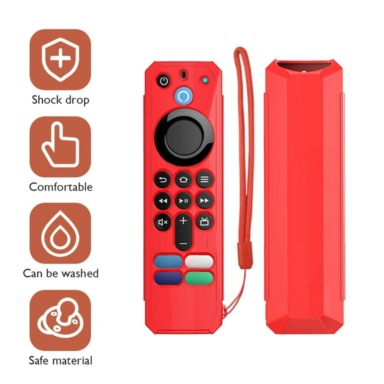 Remote Control Cover for  Fire TV Stick Gen 3 Alexa Voice Remote (Red)  