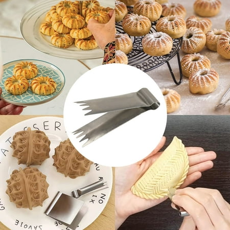 

Chinese Bun Mould Stainless Steel Walnut Crisp Clamp Flower Clamp Baking Mould Pasta Tool Set Cookie Sheets Cake Pans Baking Sheets