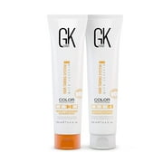 GK HAIR Global Keratin Moisturizing Shampoo and Conditioner Sets (3.4 Fl Oz/100ml) for Color Treated Hair - Daily Use Cleansing Dry to Normal Sulfate Paraben-Free - All Hair Types for Men and Women