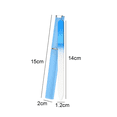 thumbnail image 2 of Juego de limas de vidrio para cortar cutículas, suave para uñas y cutículas naturales Czech GlassCandy Blue, 2 of 5