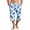Sky Blue, variant on Mens Swim Trunks Men's Casual Resort Hawaiian Print Drawstring Cropped Capri Pants Summer Beach Swim Trunks with Elastic Waist Quick-Dry Shorts for Vacation Travel Coffee L