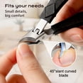 thumbnail image 3 of 2026 New Anti-Splash 25° Slant Edge Nail Clipper, Wide Jaw Opening Anti-Splash Slanted Nail Clipper, Long Toenail Clippers for Thick and Ingrown Nails (Green Short), 3 of 7