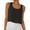 545#Black, variant on Women's Linen Shirts Dressy Tops Summer Crop Tank Tops Sleeveless Blouse Work Shirts White M