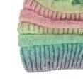 thumbnail image 3 of Sombrero De Punto Para Mujer De Otoño E Invierno, Sombrero De Lana Teñido Con Lazo, Sombrero De Punto Degradado Para Pescar, Esquiar Y Acampar Cateissary AP006542-06, 3 of 6