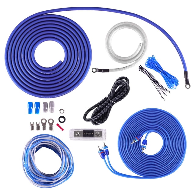 Kit de cableado de amplificador Skar Audio SKAR4ANL-OFC, cable de alimentación de 5 m