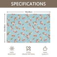 thumbnail image 3 of Placemat, Pioneer Flower Floral Print Pattern Place Mats Table Mat Set Of 2, PVC Washable Placemats for Party Kitchen Dining Decoration, 18x12 Inch, Fade Resistant, 3 of 6