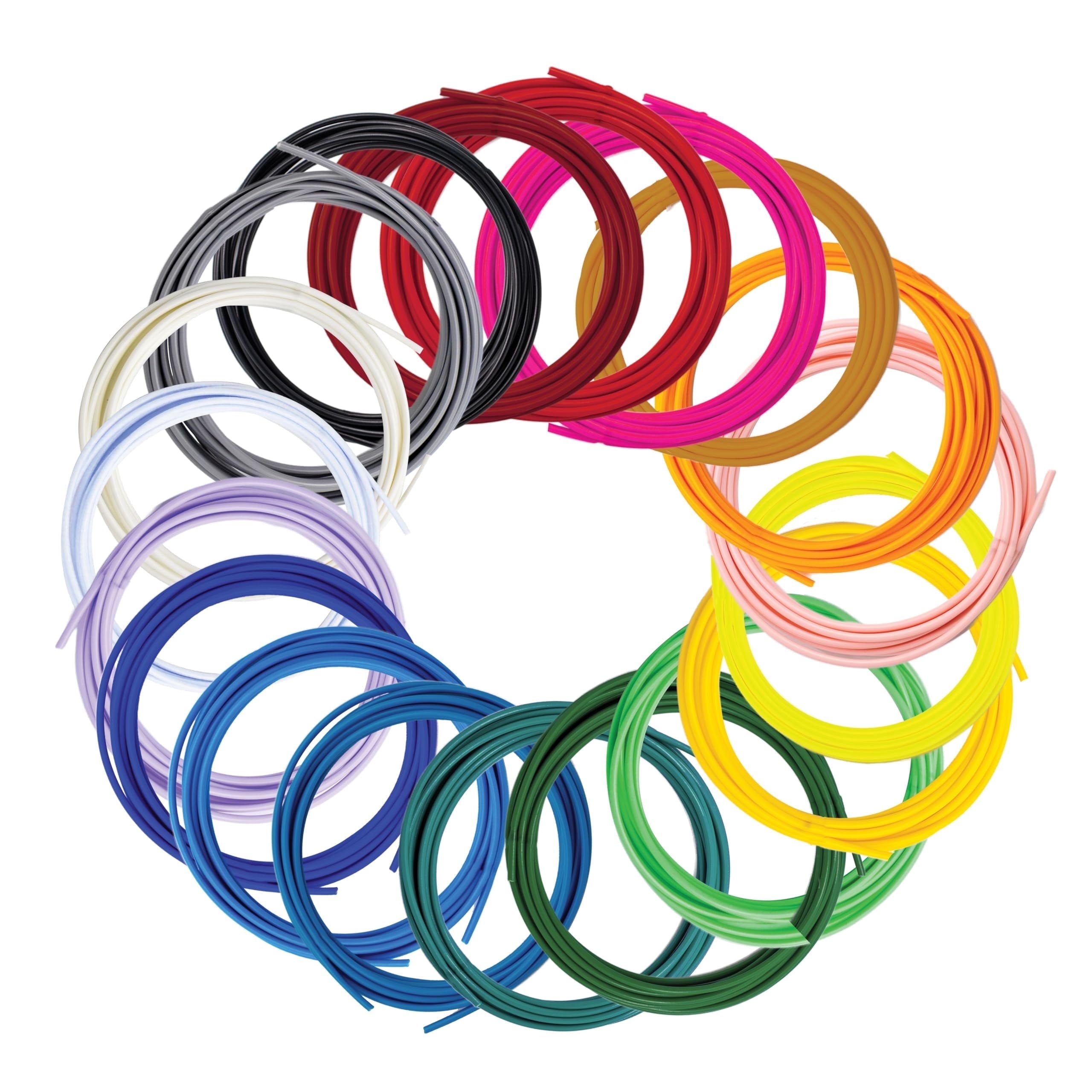 (2 pack) SCRIB3D Filament Refills (20 Colors, 1.75mm PLA)