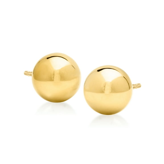 Ross-Simons Italian 8mm 18kt Yellow Gold Ball Stud Earrings, Women's, Adult