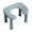 Gray L, variant on Potty Stool Foot Stool Toilet Step Stool with a Non Slip Base for Enhanced Kids Bathroom Potty Training Safety