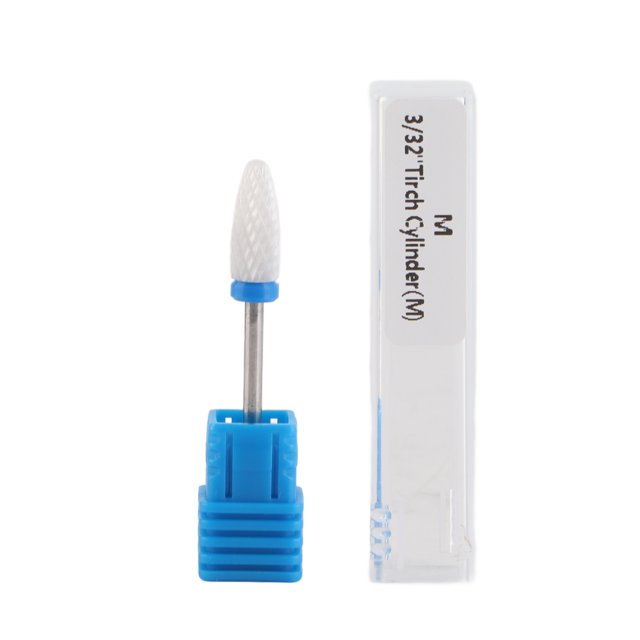 Brocas para manicura con cabezal de pulido de 5 tipos de cilindros de cerámica para máquina de manicura, n.° 04