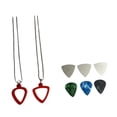 thumbnail image 3 of colcolo Silicone Guitar Pick Holder Necklace Guitar Pick Pendant for Electric Guitar red, 3 of 8