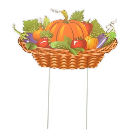 

HEMOTON 1pc Garden Insert Board Thanksgiving Outdoor Insert Board Party Decoration