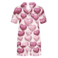thumbnail image 4 of Tnhcen Homewear Women Summer Pajamas Sets Short Sleeve Flower Print Button Down Sleepwear Loungewear 2 Piece Pj Set, 4 of 4