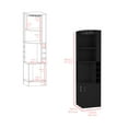 thumbnail image 3 of Wooden Cabinets, Corner Bar Cabinet Atanasio, Living Room, Black, Black Living Room Cabinets,Particle Board Cabinets With Doors, Furniture Primary Living Space Cabinets, 3 of 8