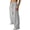 Gray, variant on ZVNAΖH Mens Baggy Sweatpants Wide Leg Loose Open Bottom Uncuffed Gym Casual Y2K Pants Jogging Pants with Pockets, S-3XL