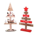 thumbnail image 2 of Wooden Christmas Tree Tabletop Ornaments for Christmas Decorations Table Decor Sanding Christmas Tree Wood Sign for Home Office Farmhouse Centerpieces Original 18/13inch, 2 of 6