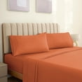 thumbnail image 6 of Luxclub Cooling Pillowcases, Wrinkle-Free Satin Trim, Machine Washable, Queen, Autumn Orange, 2 Pack, 6 of 8
