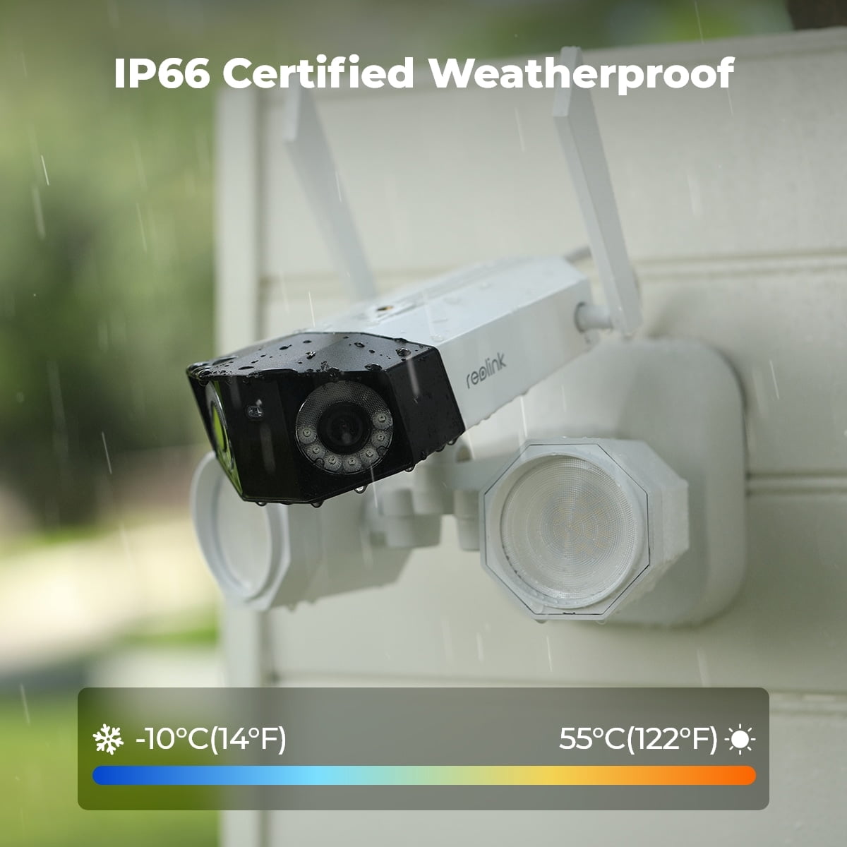 Reolink Duo Floodlight WiFi Dual-Lens 4K Wireless Camera 180° Outdoor Two-Way Audio Security Camera