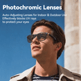 thumbnail image 4 of AI Smart Glasses for Men Women, Bluetooth Audio Glasses with Open Ear Design, Wireless Headphones, Hands-Free Calling, Voice Assistant Support, IP67 Waterproof, 6H Playtime for Working Relaxing, 4 of 11