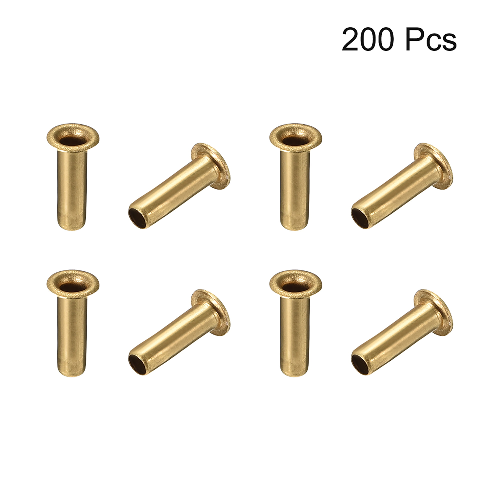 200Pcs Yinpecly Hollow Rivet M3 x 10 Through Hole Copper Hollow Rivets Grommets Double-Sided Circuit Board PCB for Daily Living Equipment Mechanical Engineering 