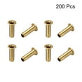 thumbnail image 3 of Unique Bargains Hollow Rivet,3mm x 10mm Through Hole Copper Hollow Rivets Grommets Double-sided Circuit Board PCB 200 Pcs, 3 of 3
