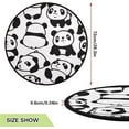 thumbnail image 3 of Coolnut Pandas Christmas Tree Mat Round Christmas Tree Stand Mat Decoration for Holiday Party Home Christmas Day Ornaments Floor Door, 28.3", 3 of 6