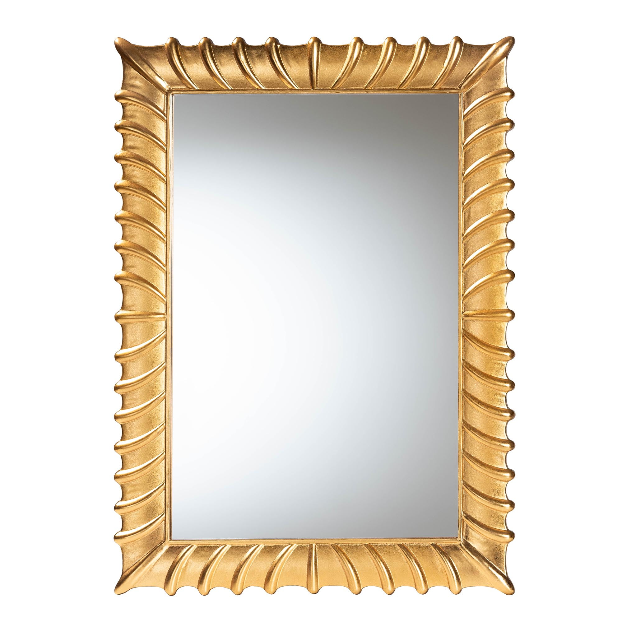 Baxton Studio Ygritte Vintage Mirror, Antique Goldleaf