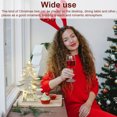 thumbnail image 2 of Tabletop Christmas Tree Light Artificial Xmas Decortaion Lighting Batter Dinner Operated Glow Gift Dining Table Home Ornament Set Silver, 2 of 7