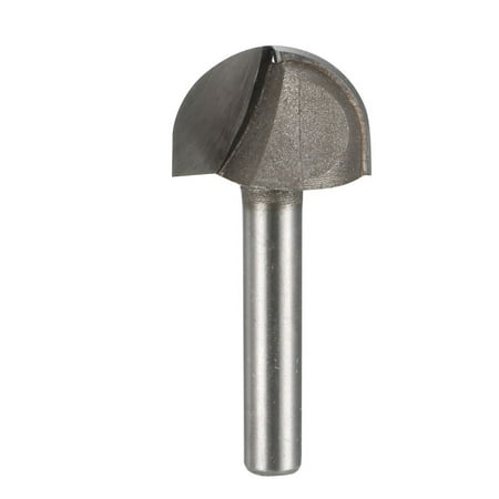 

1/4 x 7/8 Dual Flutes Round Nose Router Bit Cutting Tool Dark Gray