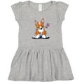 thumbnail image 3 of Inktastic Flower Corgi Girls Toddler Dress, 3 of 5