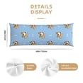 thumbnail image 2 of Naloa Cute Cartoon Corgi Super Soft 20x60 Body Pillow Case,Long Side Hidden Zipper（PILLOWS ARE NOT INCLUDED）, 2 of 6