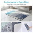 thumbnail image 5 of Unique Bargains Non Slip Machine Washable Plush Shaggy Bath Mat Blue 32" x 20", 5 of 6